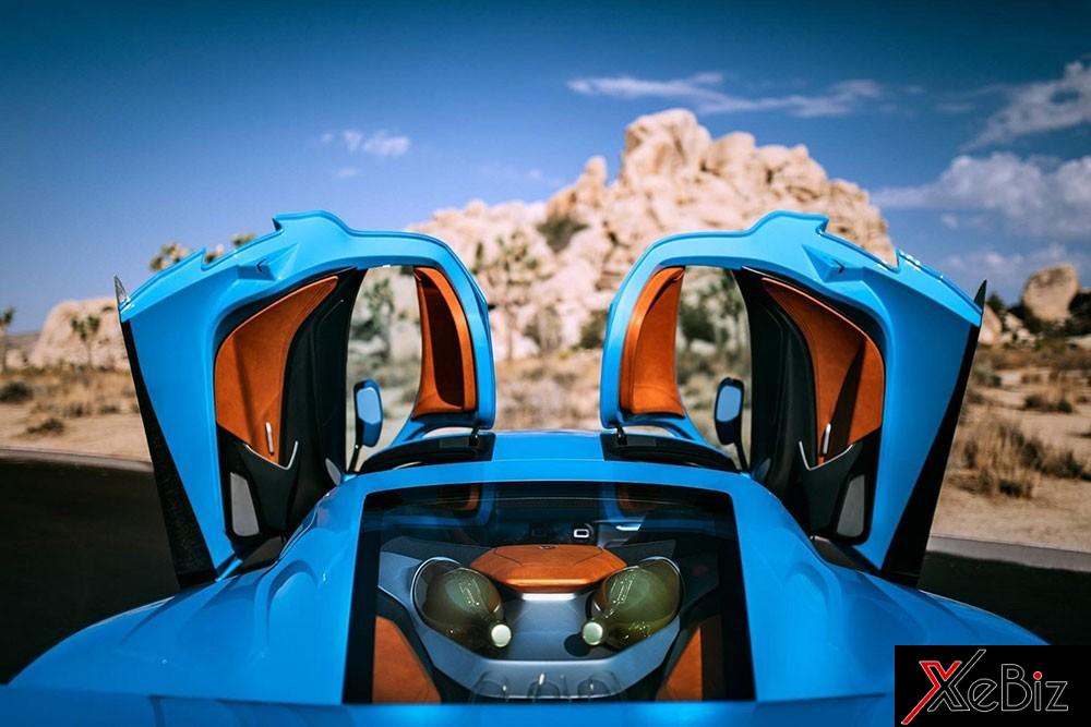 Khoang hành lý chứa 2 chai champagne 6 lít của Rimac C_Two California Edition Khoang hành lý chứa 2 chai champagne 6 lít của Rimac C_Two California Edition