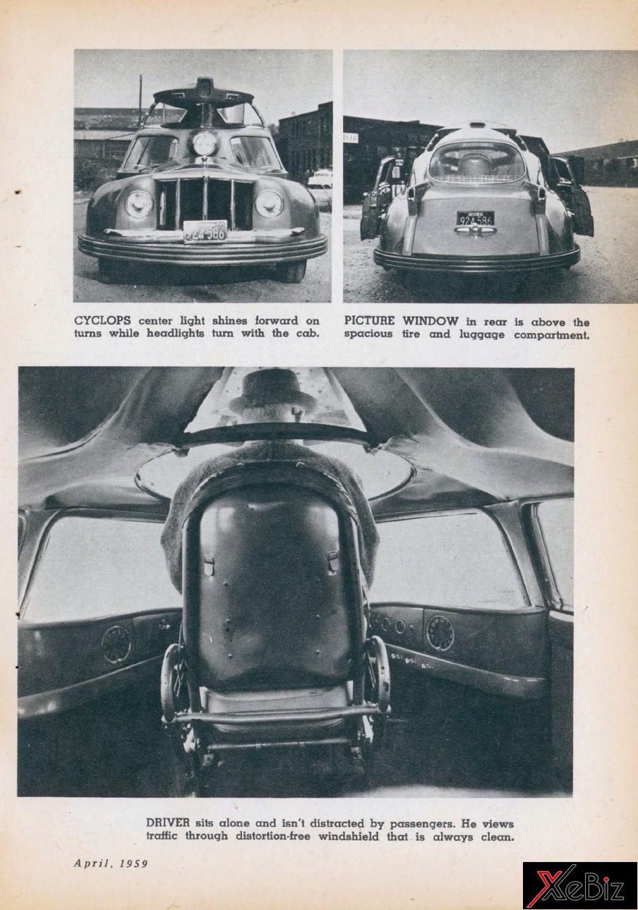 Phía trước, phía sau và chỗ ngồi tài xế của Sir Vival