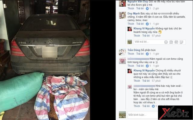 Bình luận trên Facebook về chiếc xe sang Mercedes-Benz S550 AMG Bình luận trên Facebook về chiếc xe sang Mercedes-Benz S550 AMG.