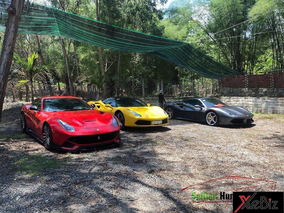 Bộ 3 Ferrari bao gồm 2 chiếc 488 GTB màu xám và vàng, chiếc còn lại là Ferrari F12 Berlinetta màu đỏ độ body kit DMC độc nhất Việt Nam Bộ 3 Ferrari bao gồm 2 chiếc 488 GTB màu xám và vàng, chiếc còn lại là Ferrari F12 Berlinetta màu đỏ độ body kit DMC độc nhất Việt Nam