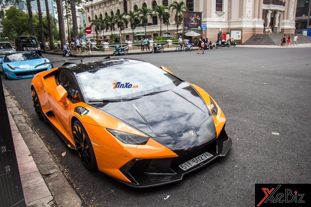 Lamborghini Huracan LP610-4 dẫn đầu đoàn siêu xe độ họp mặt trên đường phố Sài thành Lamborghini Huracan LP610-4 dẫn đầu đoàn siêu xe độ họp mặt trên đường phố Sài thành