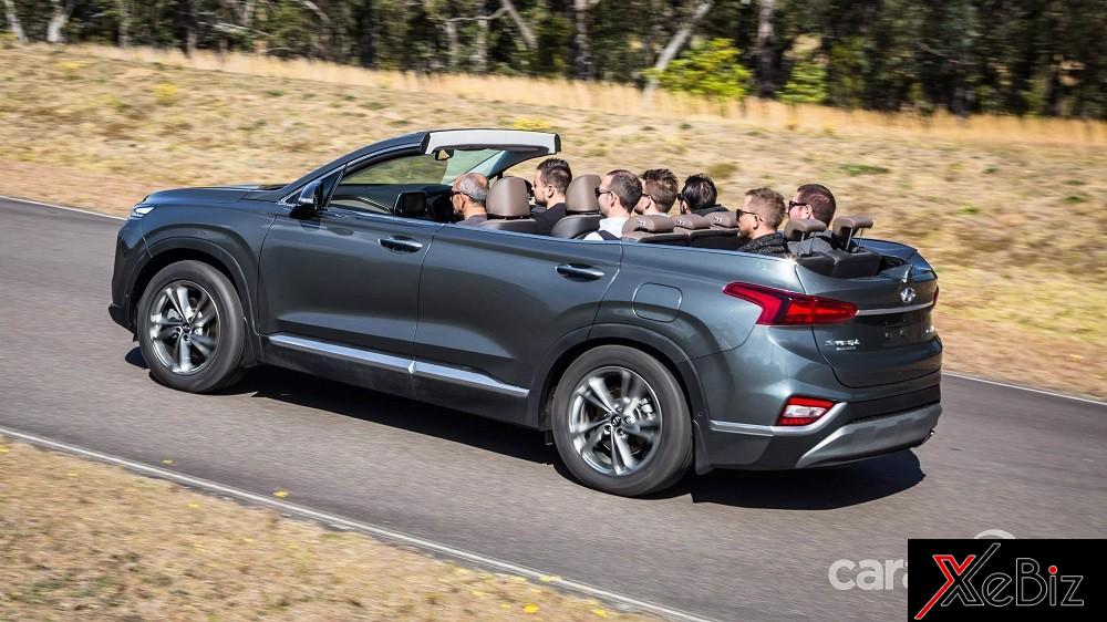 Chiếc Hyundai Santa Fe Cabriolet sử dụng động cơ diesel như bản thường nhưng tốn nhiên liệu hơn Chiếc Hyundai Santa Fe Cabriolet sử dụng động cơ diesel như bản thường nhưng tốn nhiên liệu hơn
