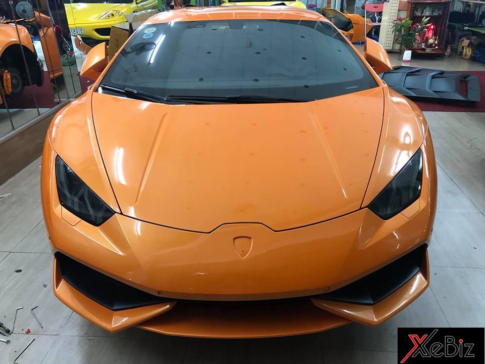 siêu xe Lamborghini Huracan LP610-4 màu cam về zin