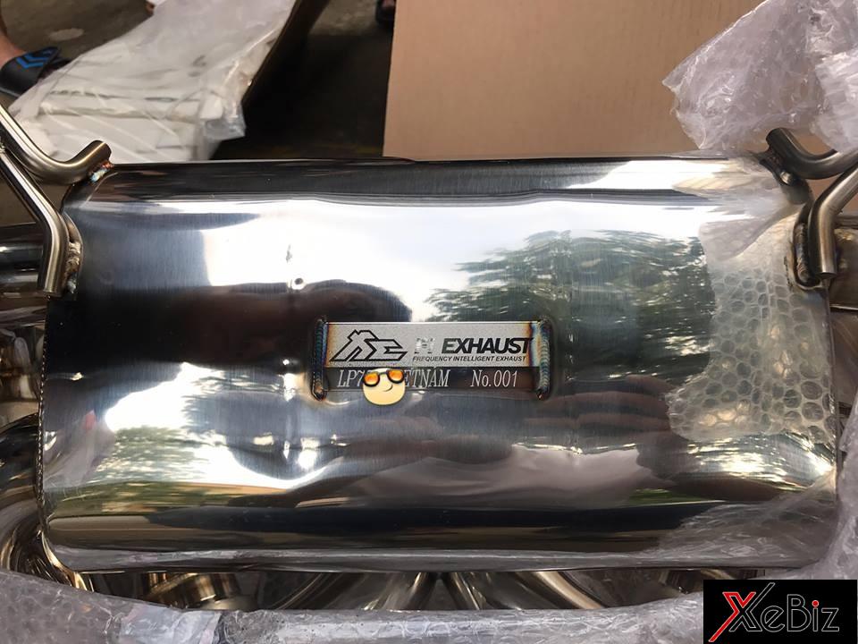 Ống xả độ của hãng FI dành cho siêu xe Lamborghini Aventador LP750-4 SV Ống xả độ của hãng FI dành cho siêu xe Lamborghini Aventador LP750-4 SV