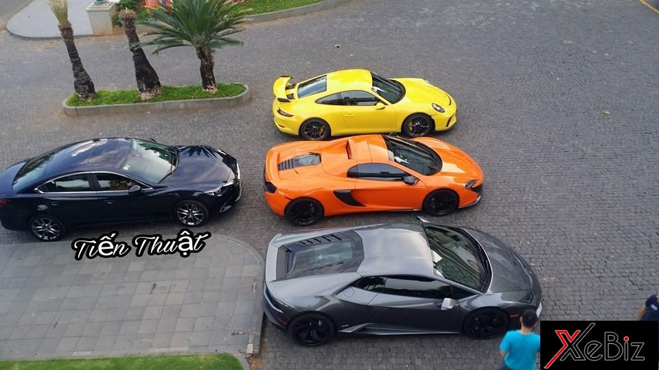 McLaren 650S Spider nổi bần bật với bộ áo màu cam khi xếp cạnh siêu xe Lamborghini Huracan và Porsche 911 GT3 2018 McLaren 650S Spider nổi bần bật với bộ áo màu cam khi xếp cạnh siêu xe Lamborghini Huracan và Porsche 911 GT3 2018