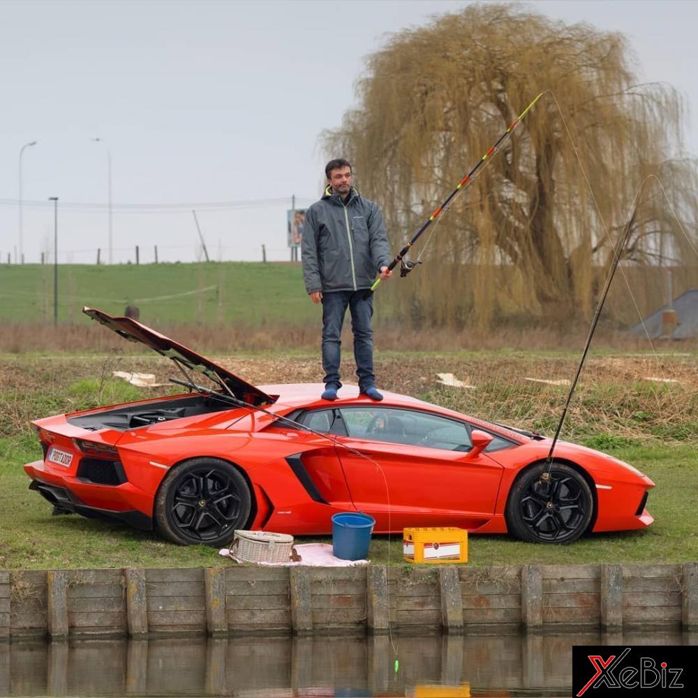 Nguyên bản siêu xe Lamborghini Aventador có màu cam Nguyên bản siêu xe Lamborghini Aventador có màu cam