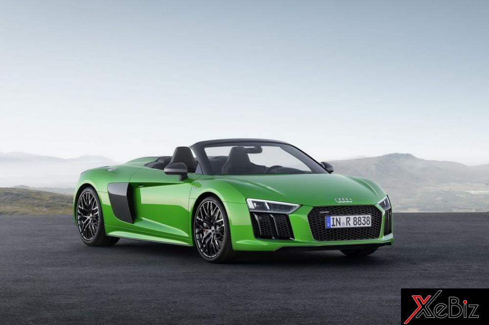 Siêu xe mui trần Audi R8 V10 Plus Spyder được trình diện 6 Siêu xe mui trần Audi R8 V10 Plus Spyder được trình diện 7