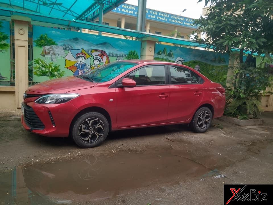 Bộ vành phối 2 màu của chiếc Toyota Vios 2018 tại Thái Nguyên