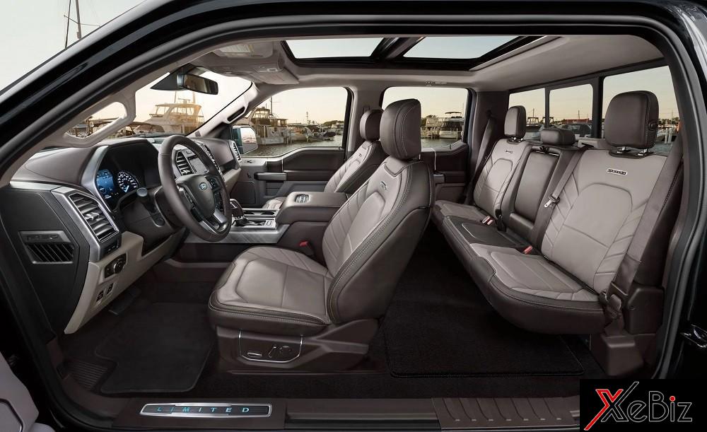 Nội thất cao cấp của Ford F-150 Limited 2019 Nội thất cao cấp của Ford F-150 Limited 2019