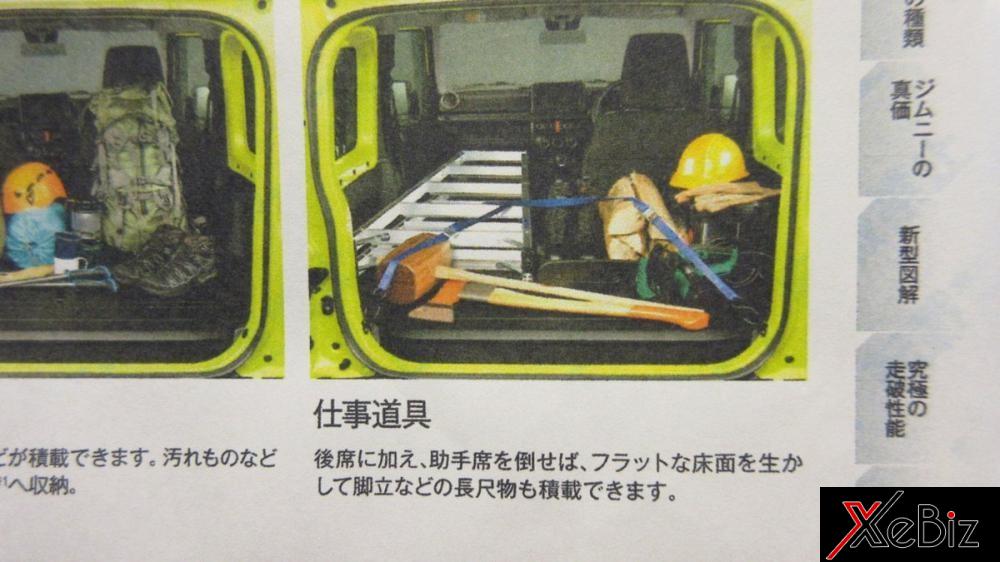 Khoang hành lý của Suzuki Jimny 2019