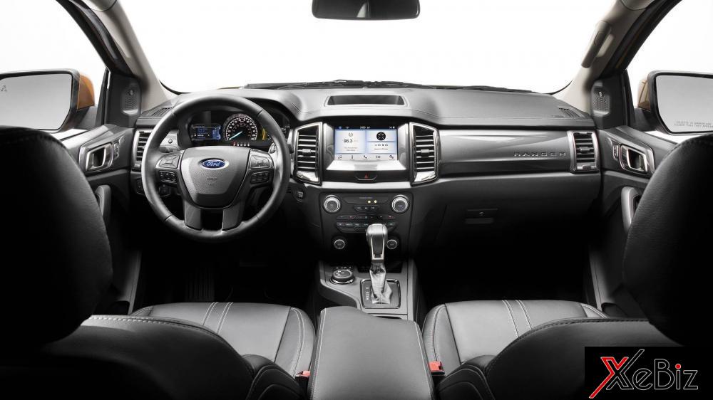 Nội thất của Ford Ranger 2019 bản Bắc Mỹ