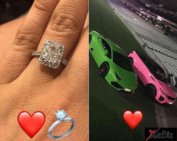 Chiếc nhẫn cầu hôn trị giá khoảng 100.000 USD và 2 chiếc ô tô của cặp đôi Chiếc nhẫn cầu hôn trị giá khoảng 100.000 USD và 2 chiếc ô tô của cặp đôi