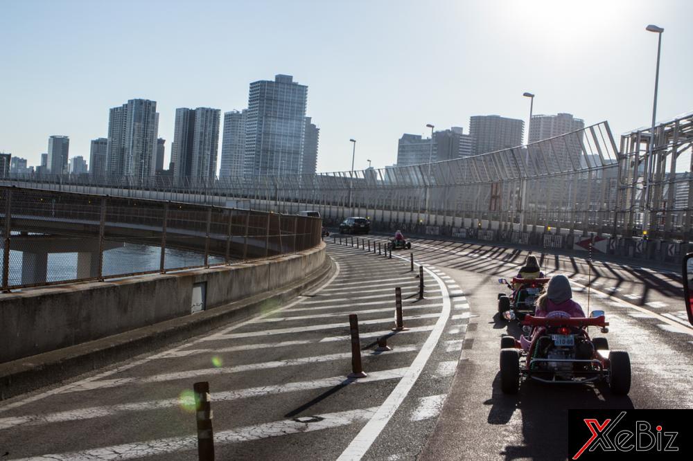 Tour MariCar dài nhất là lái cỡ 3 giờ đồng hồ, đi qua cây Cầu Rainbow nổi tiếng