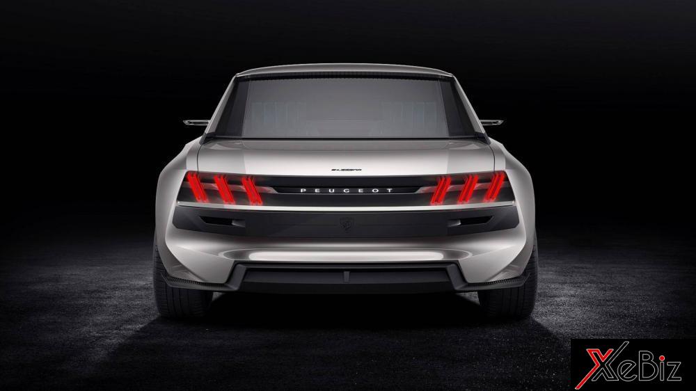 Thiết kế đằng sau của Peugeot e-Legend Thiết kế đằng sau của Peugeot e-Legend