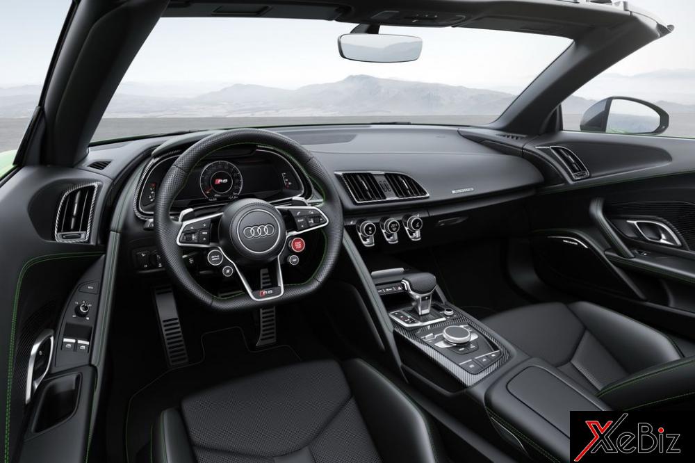 Siêu xe mui trần Audi R8 V10 Plus Spyder được trình diện 8 Siêu xe mui trần Audi R8 V10 Plus Spyder được trình diện 9