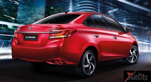 Thiết kế đuôi xe của Toyota Vios 2018 ở Thái Lan