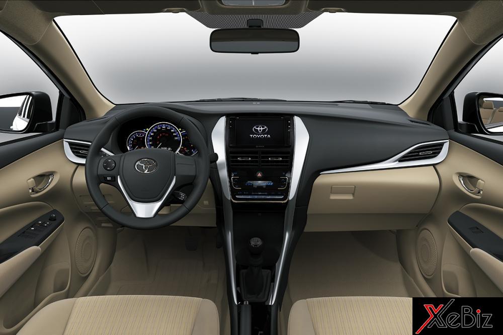 Thiết kế nội thất của Toyota Vios 2018 tại Lào và Campuchia