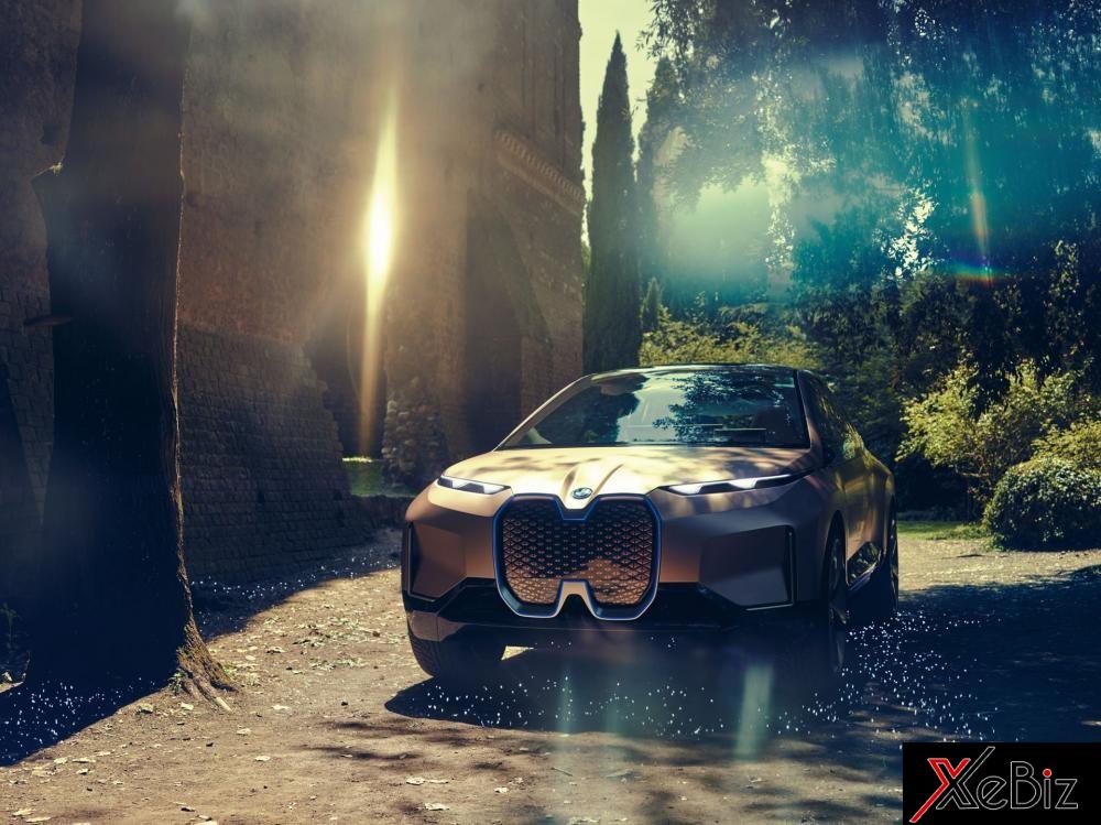 Lưới tản nhiệt giả hình quả thận đôi của BMW Vision iNext 