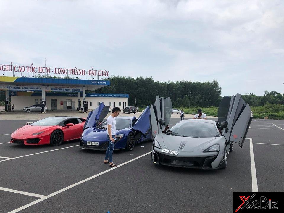 Bộ 3 siêu xe khoe dáng tại trạm dừng chân trên cao tốc Long Thành - Dầu Giây Bộ 3 siêu xe khoe dáng tại trạm dừng chân trên cao tốc Long Thành - Dầu Giây