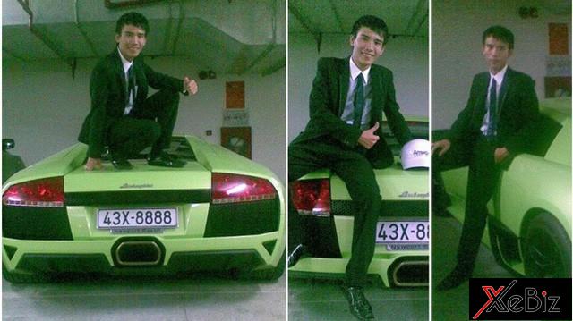 Một thanh niên tại Việt Nam cũng gây phẫn nộ cộng đồng mạng thế giới khi mang giày trèo lên siêu xe Lamborghini Murcielago xanh cốm tứ quý 8