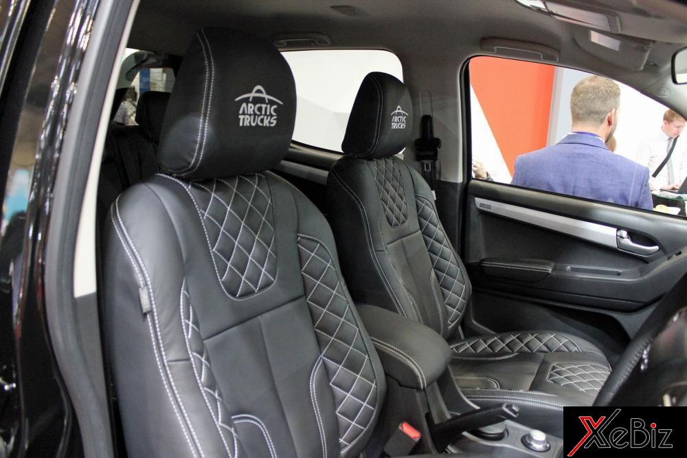 Ghế bọc da khâu trần trám của Isuzu D-Max Arctic Trucks Stealth Ghế bọc da khâu trần trám của Isuzu D-Max Arctic Trucks Stealth