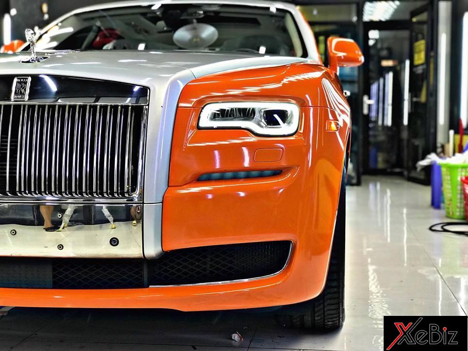 Chiếc Rolls-Royce Ghost mới thay áo màu cam thuộc phiên bản Series II
