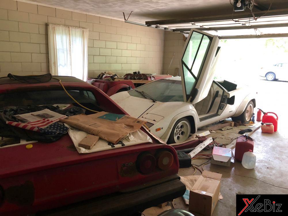 Lamborghini Countach LP500 S cùng Ferrari 308 trong garage mới được tìm thấy