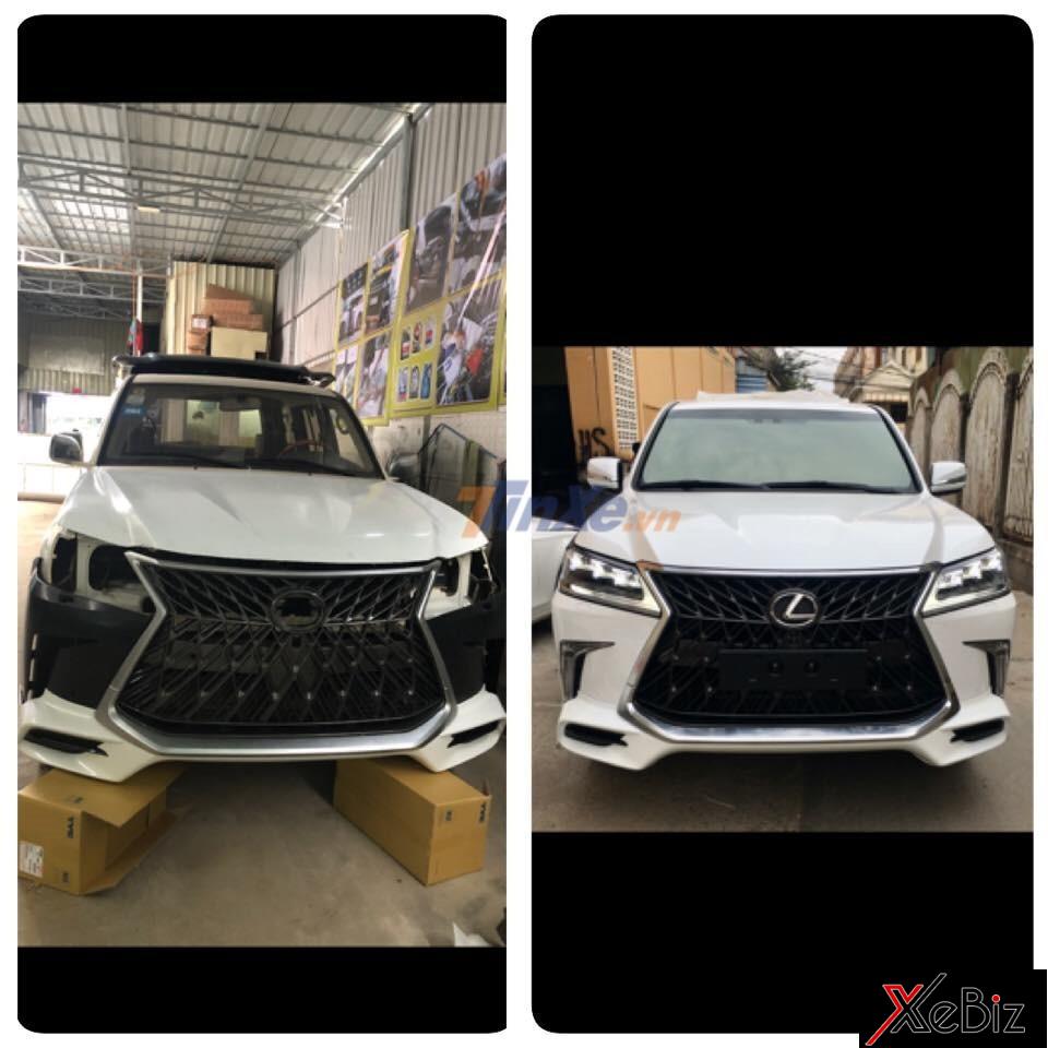 Bên trái là chiếc Lexus LX470 đang độ lên Lexus LX570 Super Sport 2018 Bên trái là chiếc Lexus LX470 đang độ lên Lexus LX570 Super Sport 2018