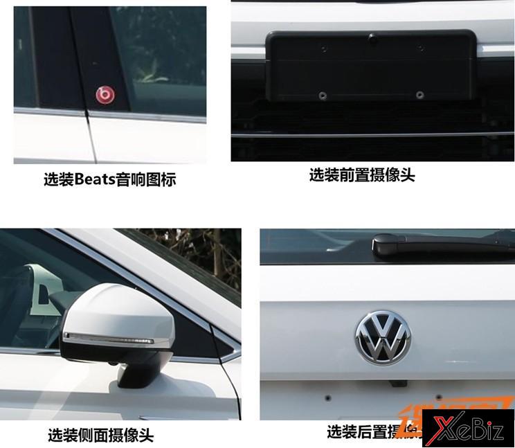 Logo Beats trên cột B của Volkswagen Tharu 