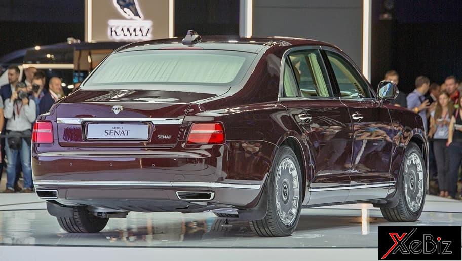 Aurus Senat có nhiều chi tiết mạ crôm sáng bóng