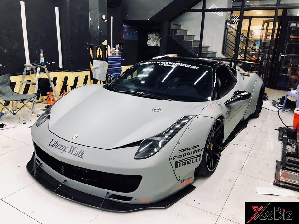 Ferrari 458 Italia độ Liberty Walk độc nhất Việt Nam ra lò vào cuối tháng 6/2017