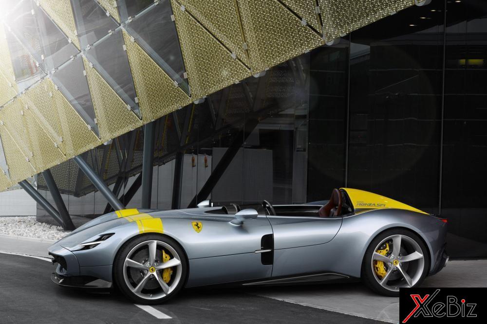 Thiết kế bên sườn của Ferrari Monza SP1 Thiết kế bên sườn của Ferrari Monza SP1