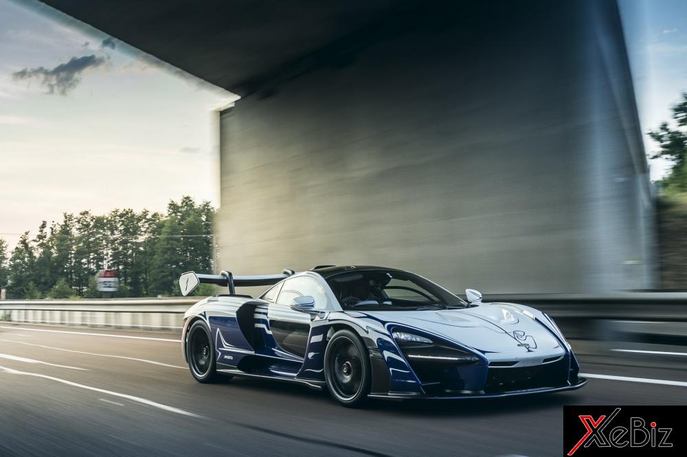 McLaren Senna mang số thứ tự 001/500 có bộ áo khá nổi bật