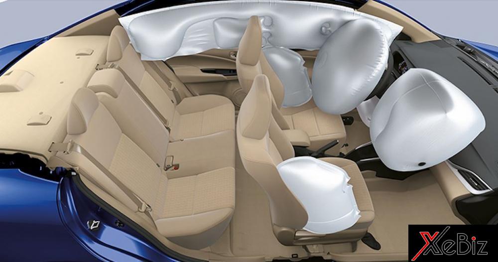 Toyota Vios 2018 sẽ có 7 túi khí