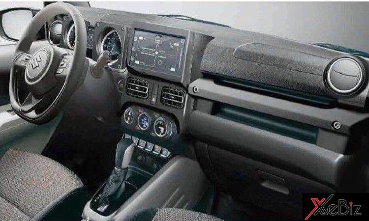 Suzuki Jimny 2019 được trang bị màn hình cảm ứng cho hệ thống thông tin giải trí