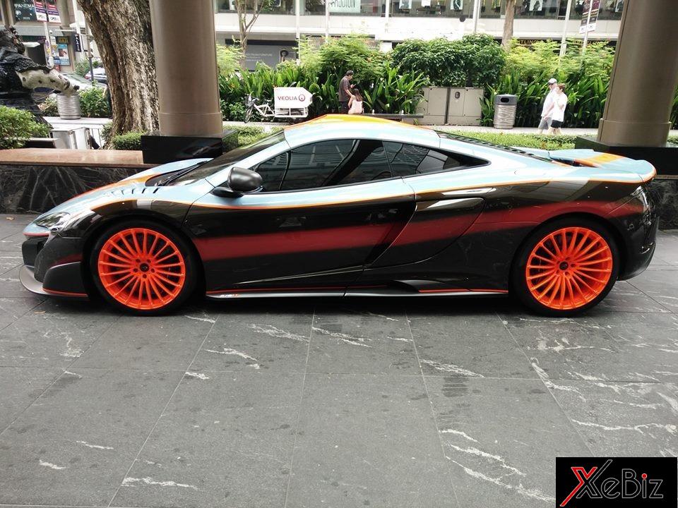 Ngoại thất siêu xe hàng hiếm McLaren 675LT của Hoàng tử Malaysia còn có nhiều chi tiết màu cam làm điểm nhấn