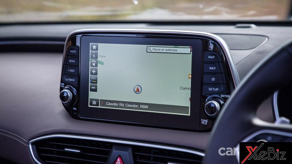 Màn hình thông tin giải trí của Hyundai Santa Fe Cabriolet Màn hình thông tin giải trí của Hyundai Santa Fe Cabriolet