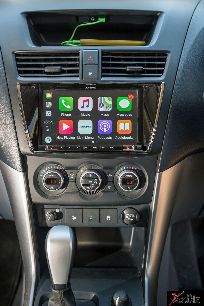 Hệ thống thông tin giải trí tương thích Apple CarPlay và Android Auto của Mazda BT-50 2018
