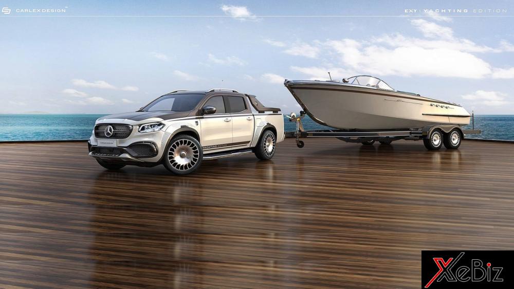 Dòng chữ Yachting Edition bên sườn Mercedes-Benz X-Class độ Dòng chữ Yachting Edition bên sườn Mercedes-Benz X-Class độ