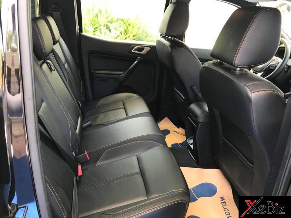 Hàng ghế sau của chiếc Ford Ranger 2018