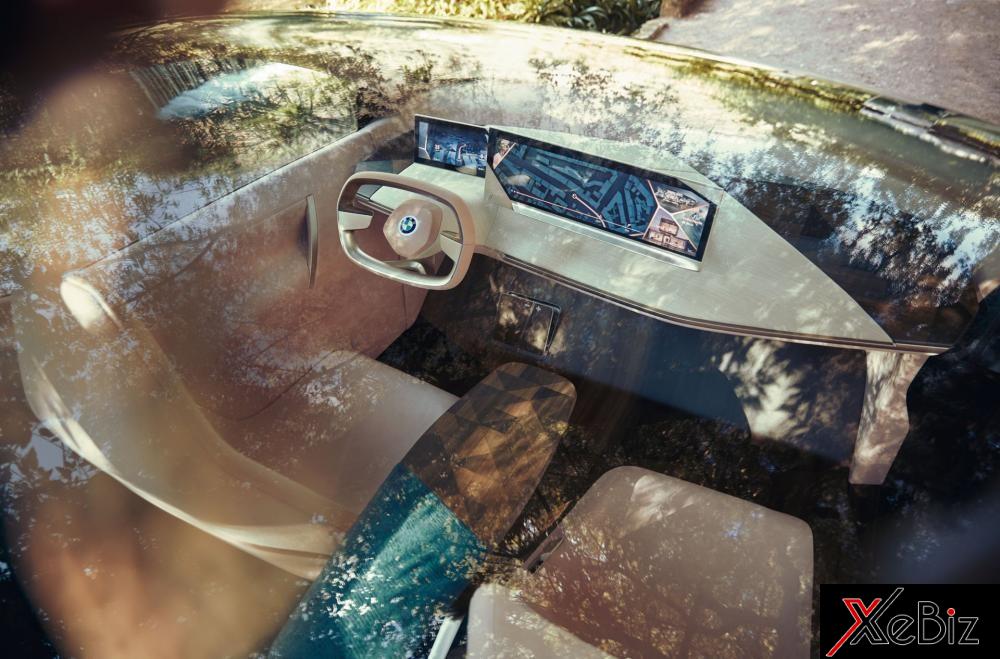 Vô lăng của BMW Vision iNext có thể thu gọn vào ở chế độ tự lái hoàn toàn