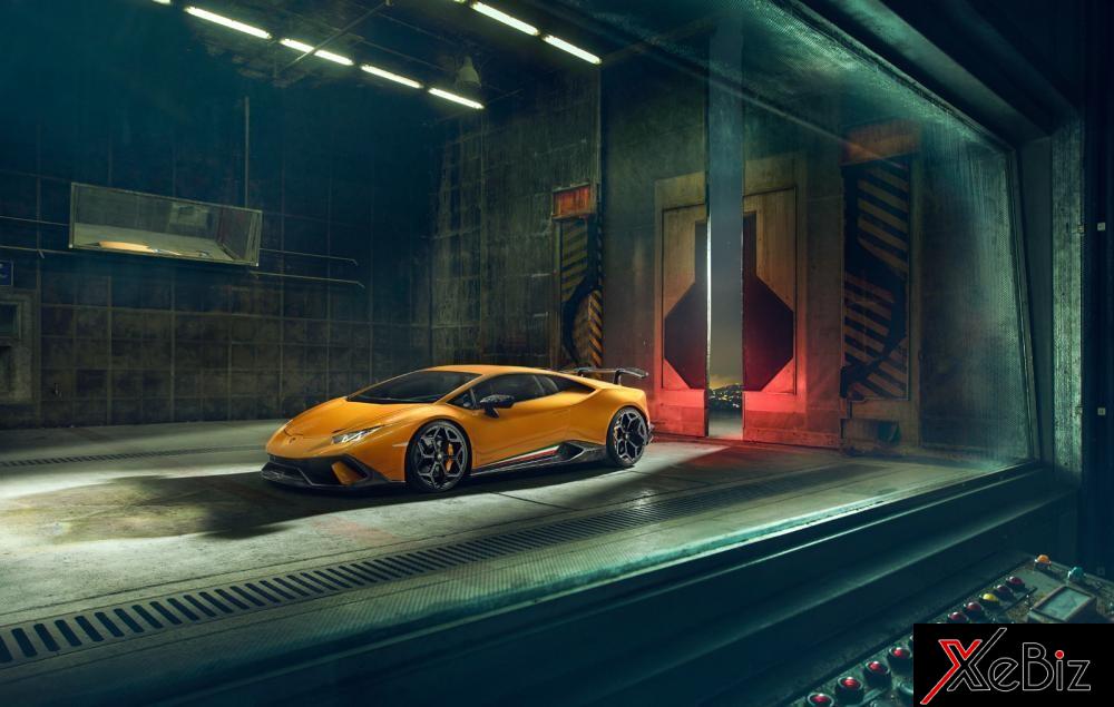 Hệ thống treo thể thao mới giúp siêu xe này có thể hạ thấp hơn 35 mm. Ngoài ra, hãng độ đến từ Đức còn mang 2 tuỳ chọn khác là ống xả hiệu suất cao hoặc bằng thép không gỉ cho bản độ Lamborghini Huracan Performante