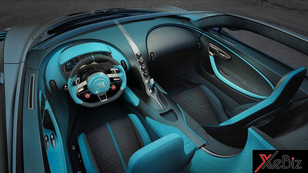 Nội thất phối 2 màu của Bugatti Divo