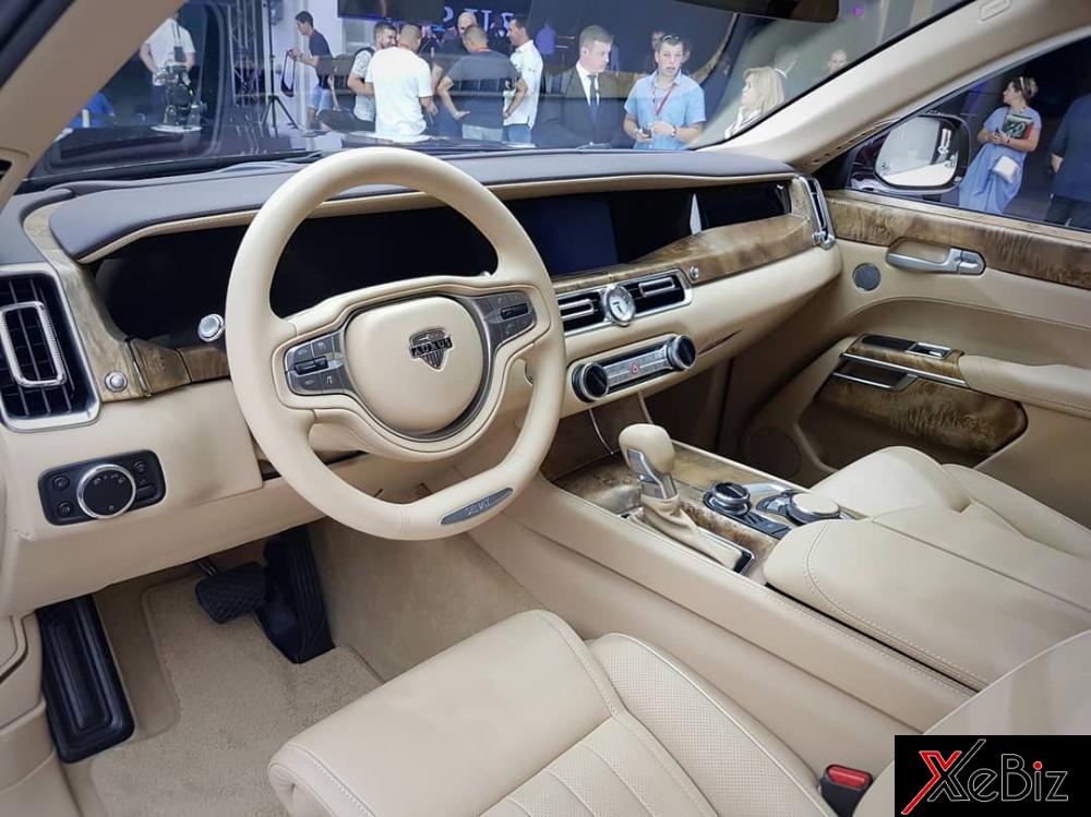 Nội thất của Aurus Senat kết hợp hiện đại và truyền thống