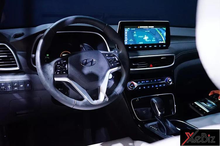 Vô lăng 3 chấu của Hyundai Tucson 2019 Vô lăng 3 chấu của Hyundai Tucson 2019