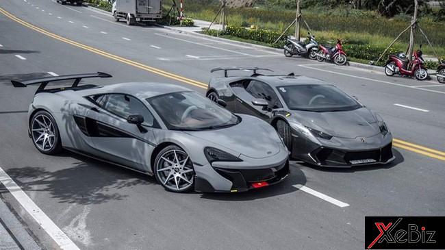 Bộ đôi Lamborghini và McLaren “tung tẩy” giữa đường phố Sài Gòn 01