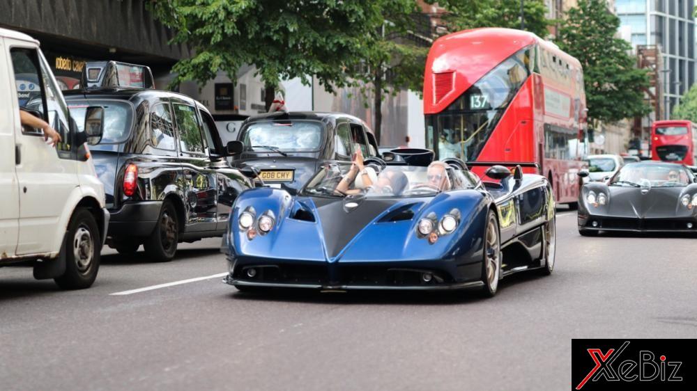 Chủ tịch hãng Pagani cầm lái cực phẩm Zonda HP Barchetta trên đường phố Anh