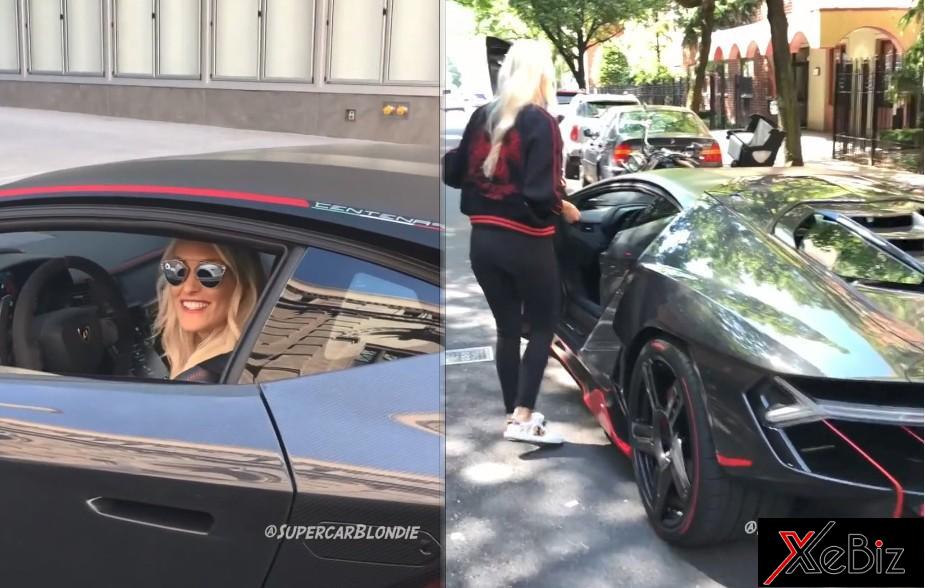 Alex Hirschi có dịp cầm lái siêu xe&nbsp;Lamborghini Centenario khi ghé thăm Mỹ