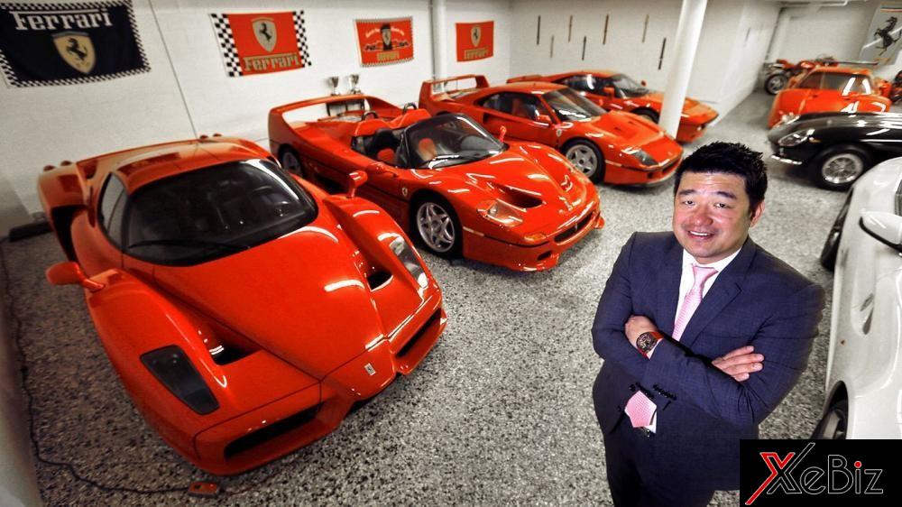 Ông Lee và những chiếc siêu xe Ferrari trong bộ sưu tập của mình