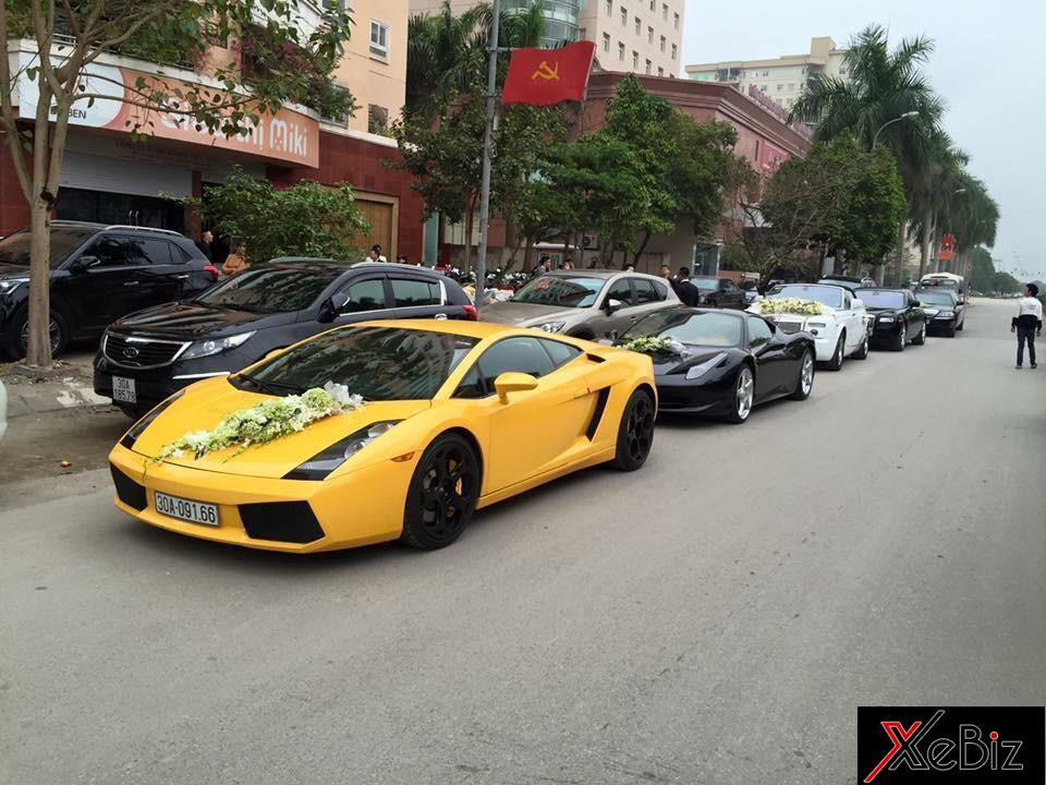 Một buổi rước dâu toàn siêu xe và xe siêu sang cực khủng của đại gia Hải Dương Một buổi rước dâu toàn siêu xe và xe siêu sang cực khủng của đại gia Hải Dương